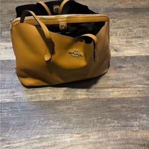 Coach Brown Leather Tote Bag